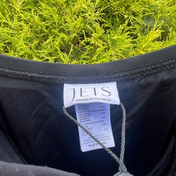 NWT JETS BLACK BATHING SUIT - Picture 2 of 2